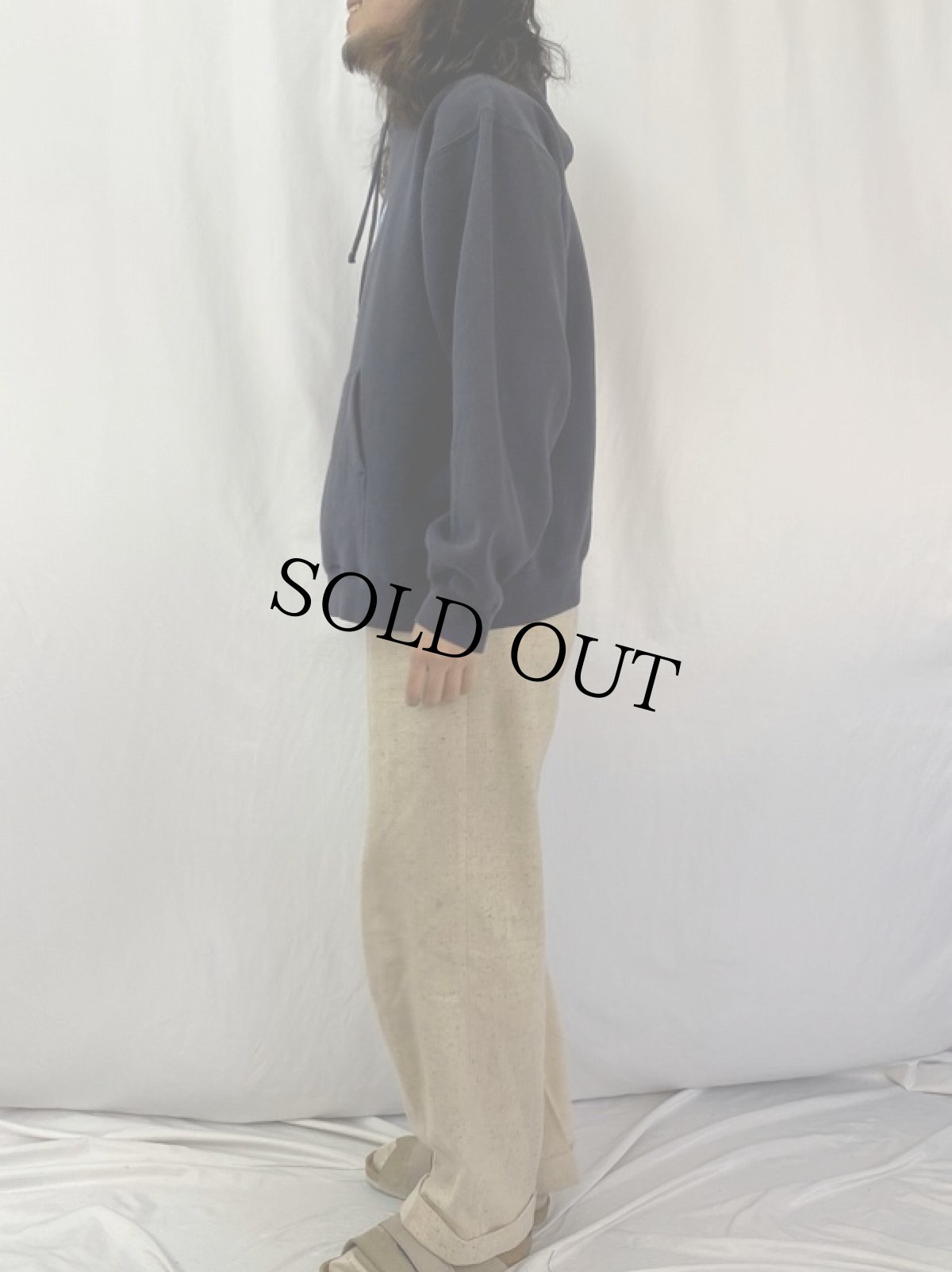 画像4: 00's ERIC CLAPTON USA製 ミュージシャンツアースウェットフーディー XL (4)