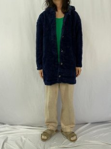 画像2: 80〜90's L.L.Bean コンチョボタン ボアコート (2)