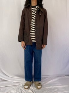 画像2: 90's Barbour ENGLAND製 "BEAUFORT" オイルドジャケット 3ワラント (2)