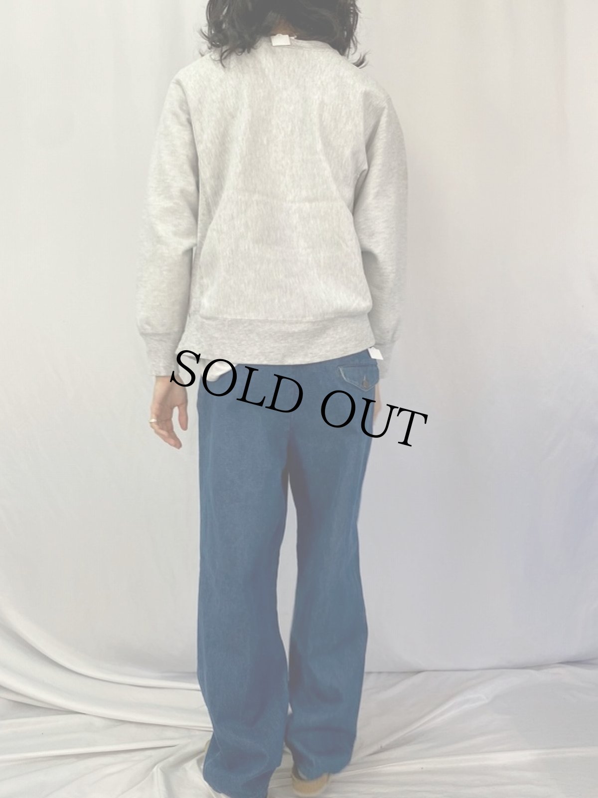 画像4: 80's Champion REVERSE WEAVE USA製 トリコタグ "ALBUQUERQUE ACADEMY" プリントスウェット L (4)