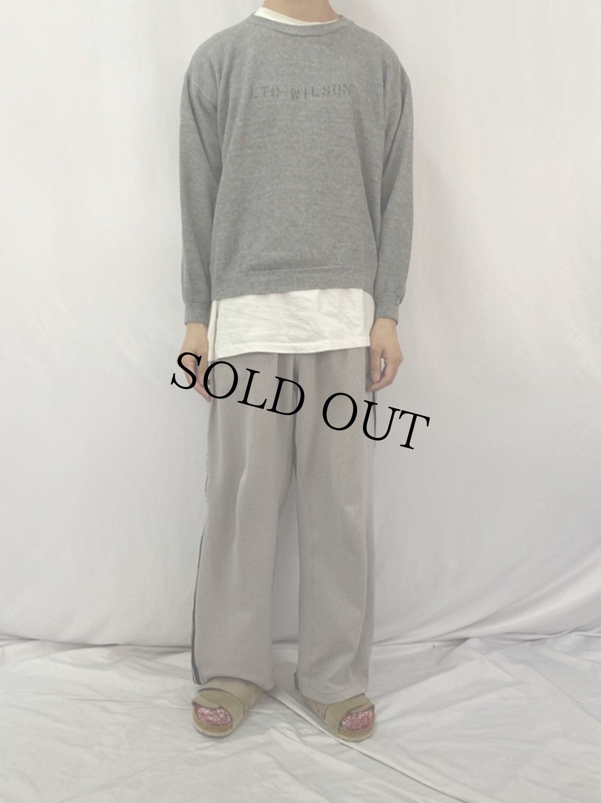 画像3: 70's USA製 "LTC WILSON" ステンシル入り スウェット L (3)