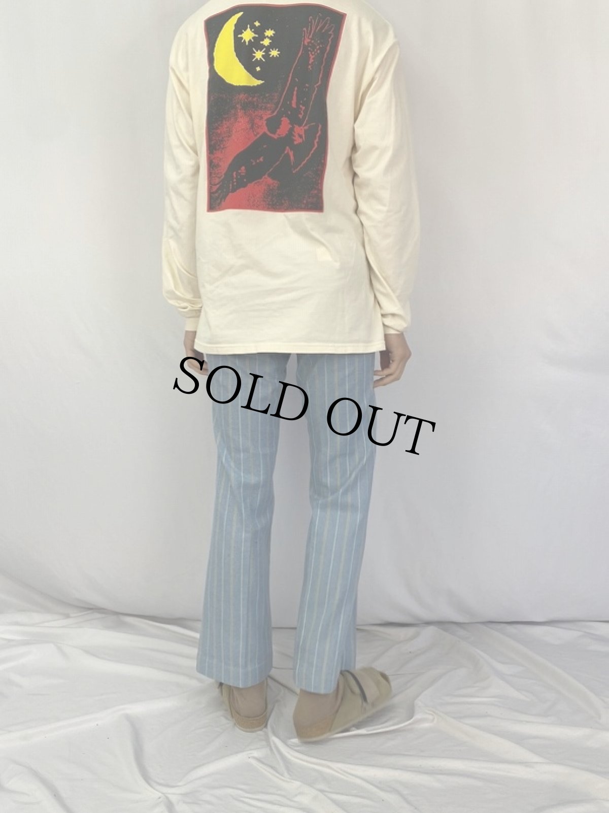 画像4: 60's〜 Sears マルチストライプ柄 フレアパンツ W31 (4)