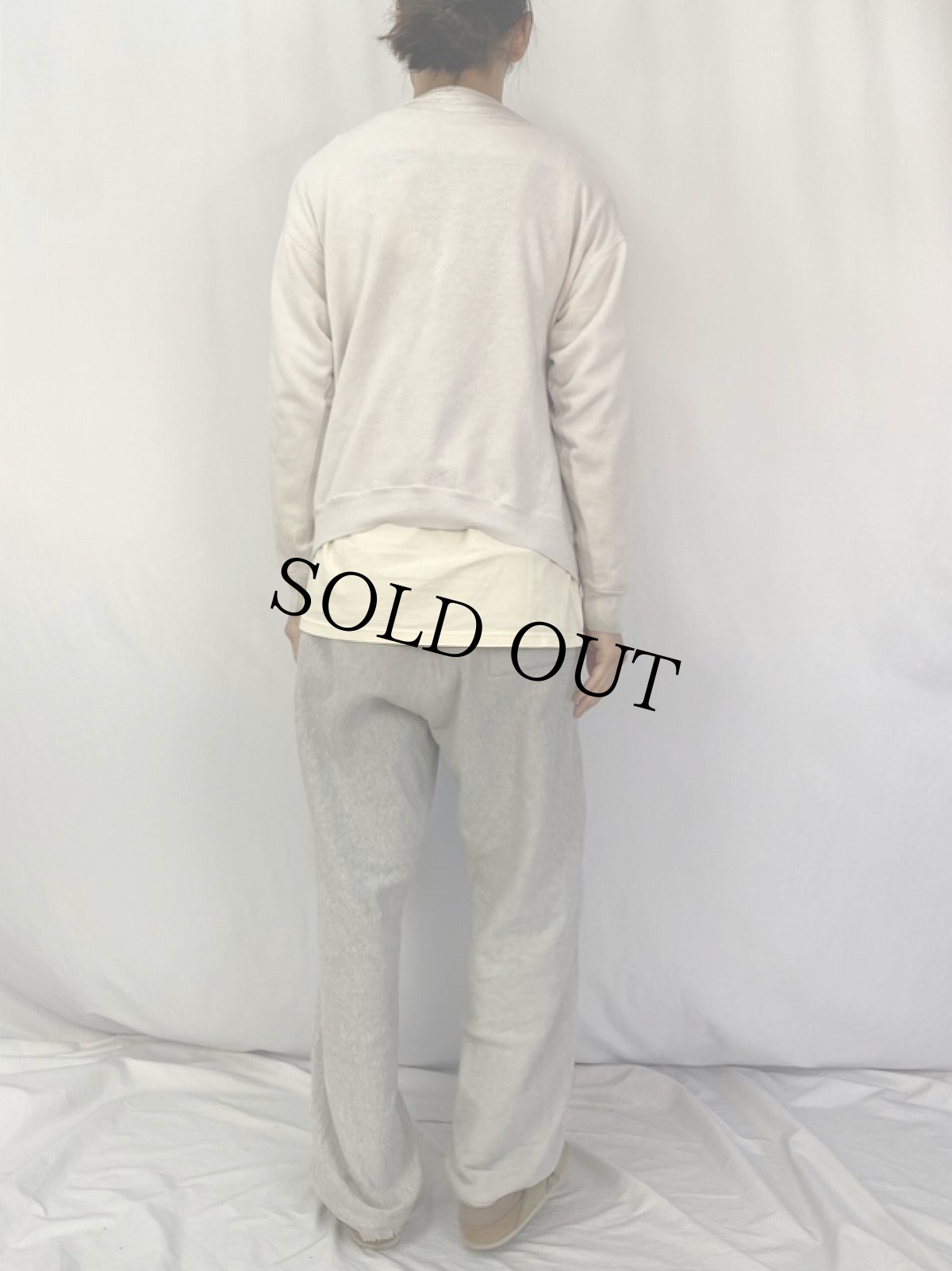 画像4: 90's USA製 "I CROSSED THE ARCTIC CIRCLE" 地図プリントスウェット L (4)