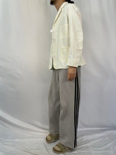 画像3: 40's ホワイトコットンワークジャケット SIZE40 (3)