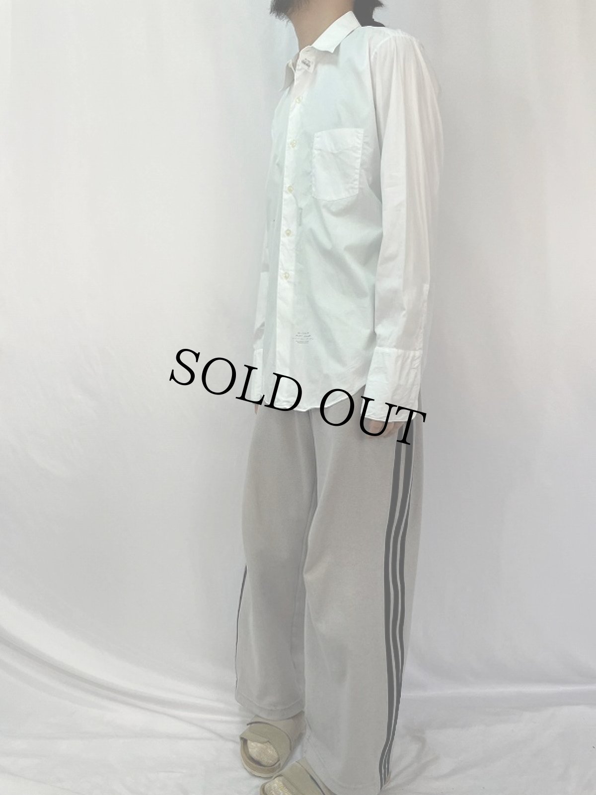 画像3: 60's〜 PILGRIM マチ付き ホワイトコットンシャツ (3)