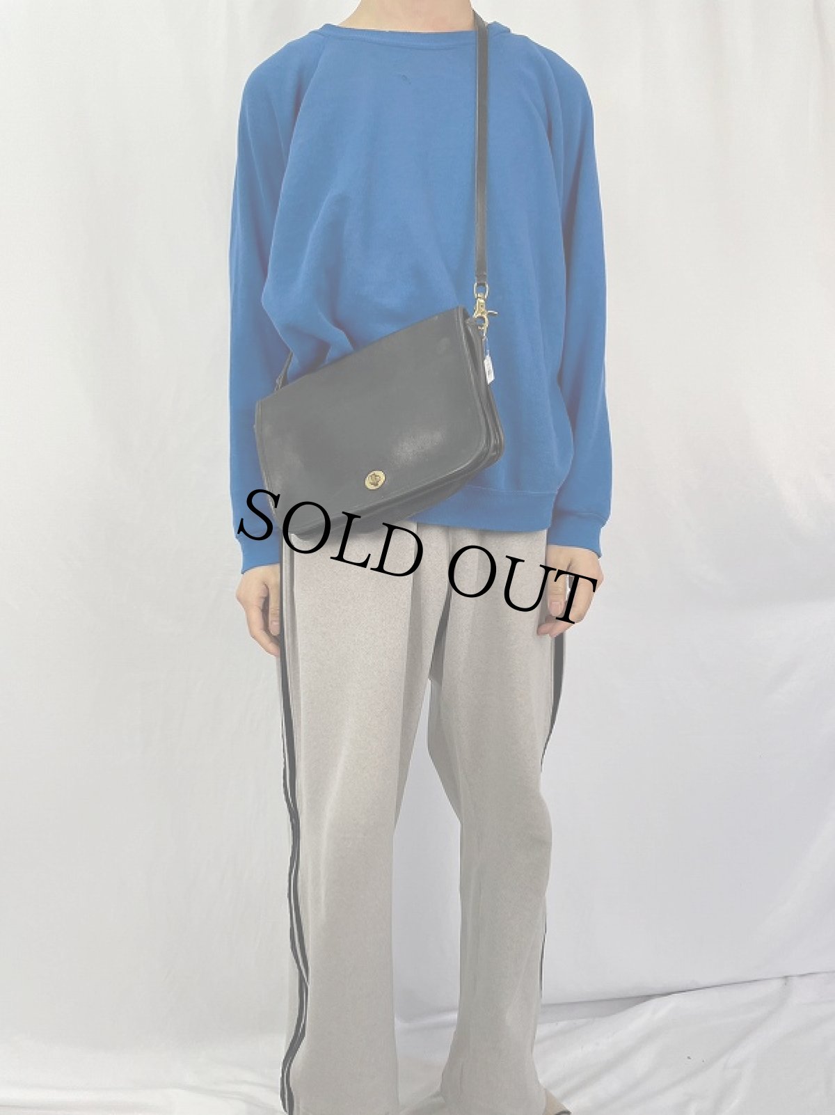 画像2: 70's COACH USA製 レザーショルダーバッグ BLACK (2)