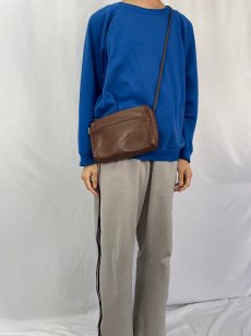 画像2: 80's COACH USA製 レザーショルダーバッグ BROWN (2)