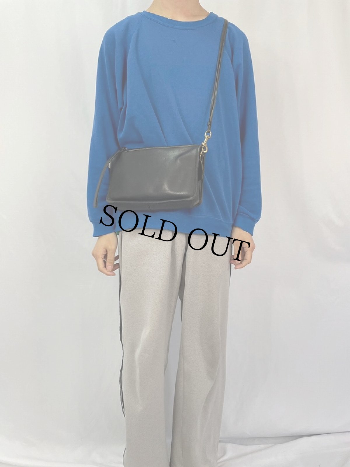 画像2: 70's COACH USA製 レザーショルダーバッグ BLACK (2)