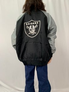 画像5: NFL "RAIDERS" ナイロンスタジャン XXL (5)