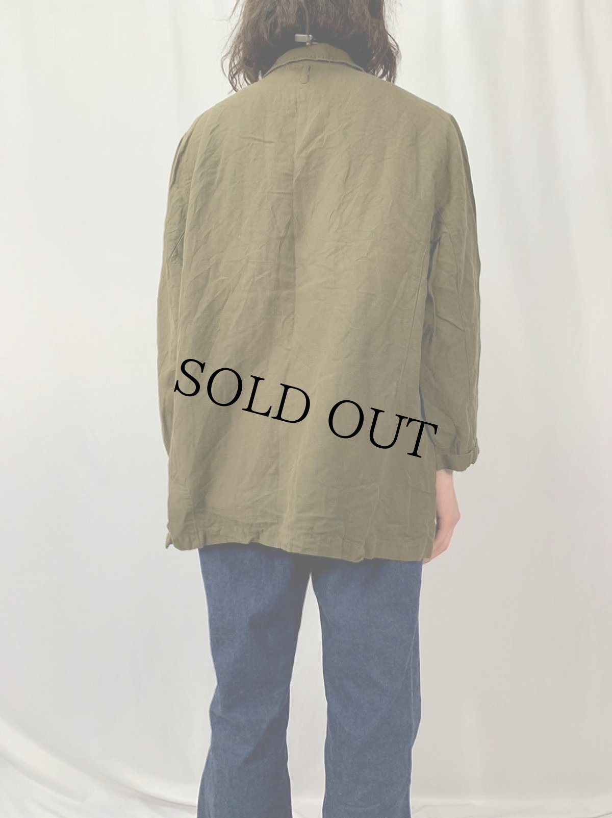 画像4: 90's〜 CHICO'S DESIGN リネン×レーヨンシャツジャケット SIZE3 (4)