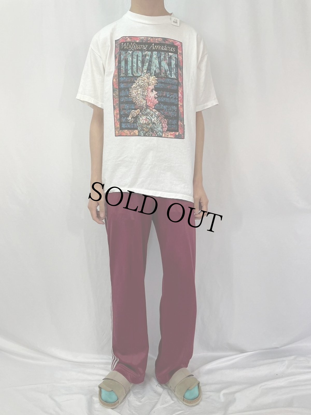 画像2: 90's wildwood productions USA製 "Wolfgang Amadeus Mozart" 音楽家プリントTシャツ XL (2)