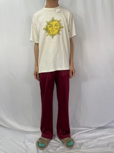 画像3: 90's USA製 "earth preserv" 太陽イラストプリントTシャツ XL (3)