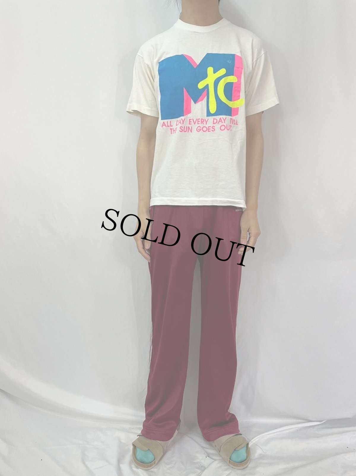 画像2: 90's USA製 "MTC" パロディプリントTシャツ L (2)