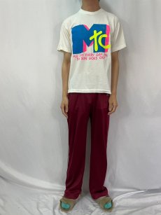 画像2: 90's USA製 "MTC" パロディプリントTシャツ L (2)