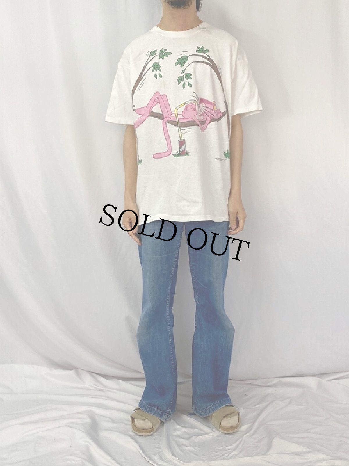 画像2: 90's PINK PANTHER USA製 キャラクタープリントTシャツ XL (2)