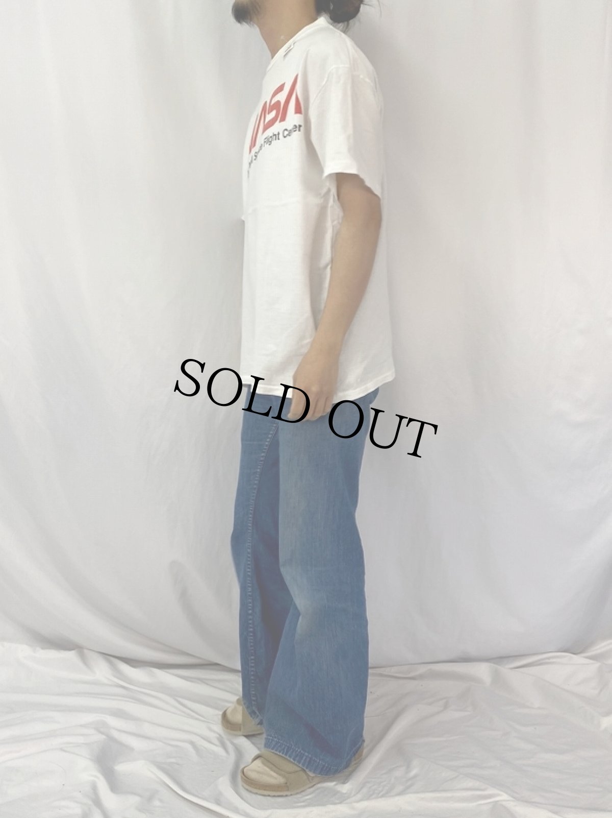 画像3: 90's NASA USA製 ワームロゴプリントTシャツ XL (3)