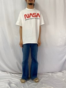 画像2: 90's NASA USA製 ワームロゴプリントTシャツ XL (2)