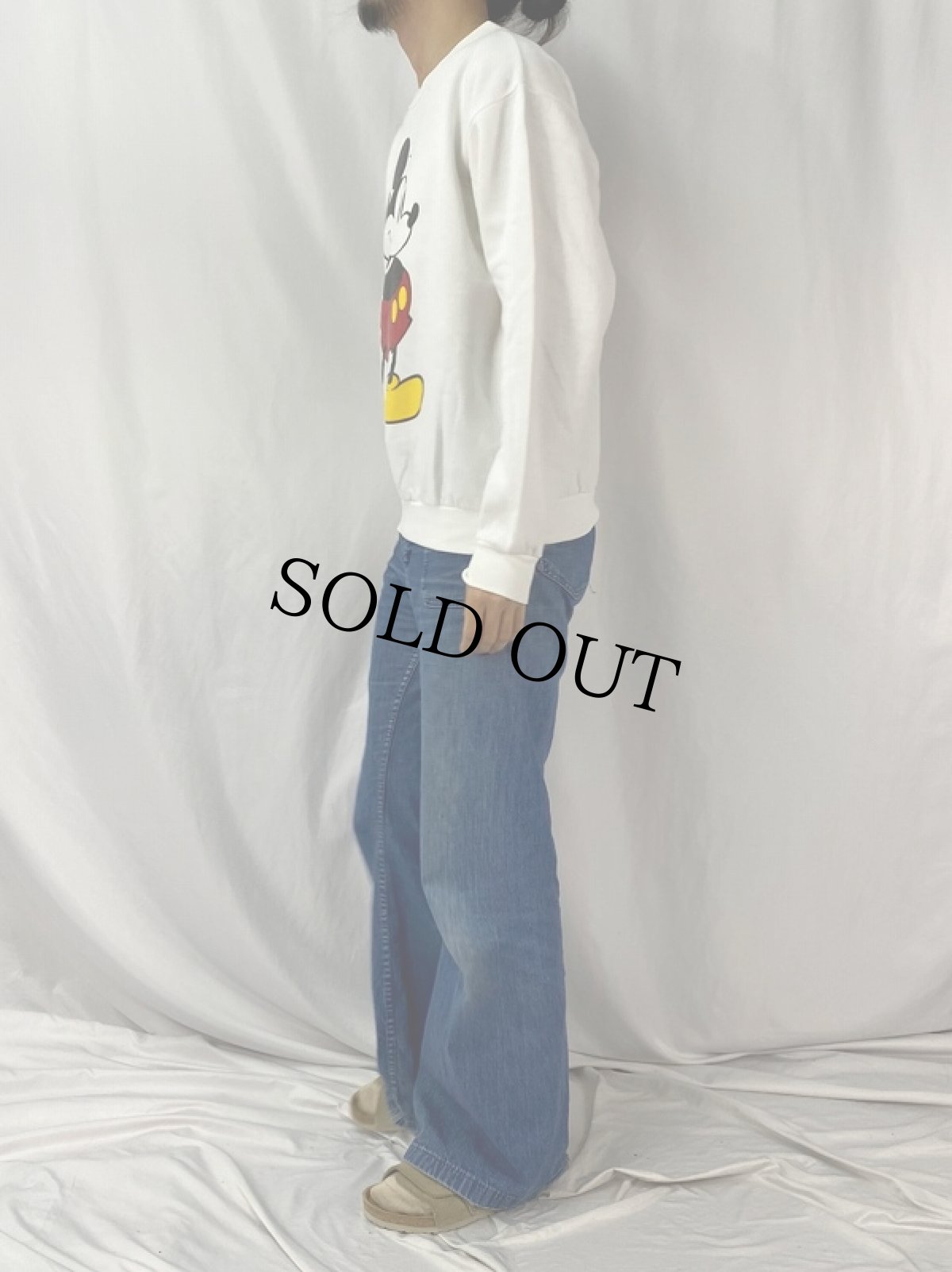 画像3: 90's Disney MICKEY MOUSE USA製 キャラクタープリントスウェット L (3)