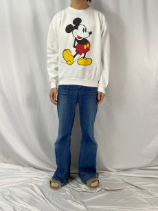 画像2: 90's Disney MICKEY MOUSE USA製 キャラクタープリントスウェット L (2)