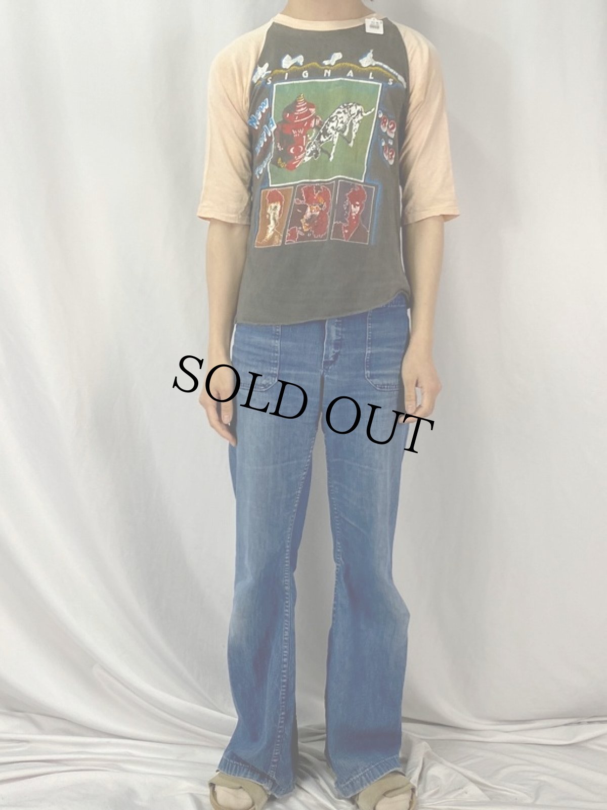 画像3: 80's Rush "SIGNALS" ロックバンドツアーラグランTシャツ (3)