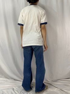 画像5: 90's NIKE USA製 ロゴプリントリンガーTシャツ L (5)