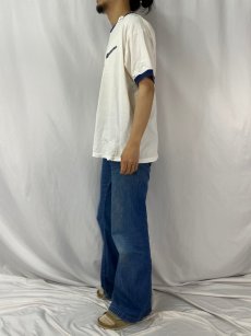 画像4: 90's NIKE USA製 ロゴプリントリンガーTシャツ L (4)