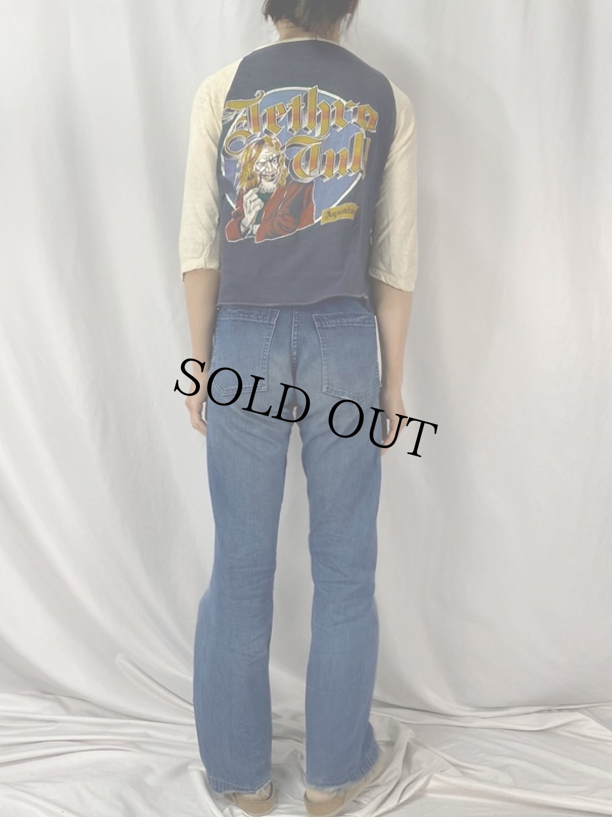 画像5: 70's Jethro Tull "BURSTING OUT" ロックバンド ラグランTシャツ (5)