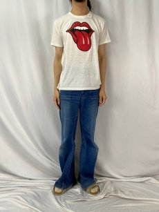 画像2: 【SALE】 80's〜 "The Rolling Stones" バンドパロディプリントTシャツ (2)