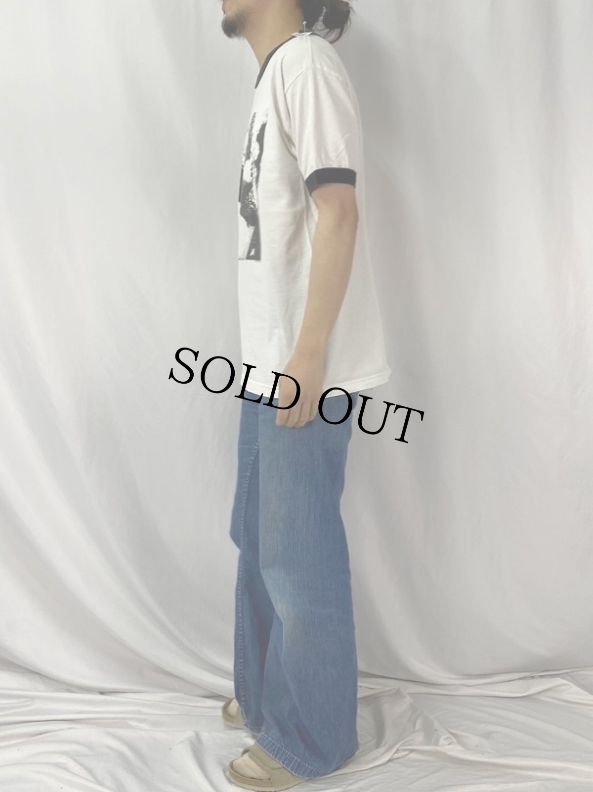 画像3: 00's LED ZEPPELIN ロックバンドリンガーTシャツ L (3)