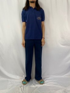 画像3: 90's Ralph Lauren POLO SPORTSMAN USA製 ボーダー柄 刺繍入りポロシャツ M (3)