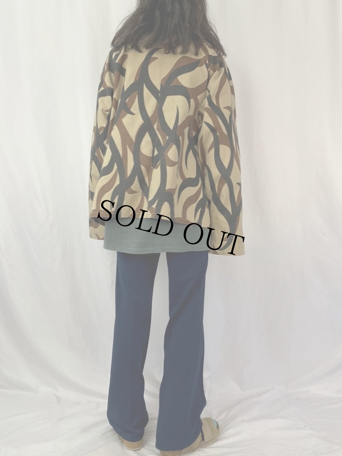 画像4: トライバルカモ柄 ジップジャケット (4)