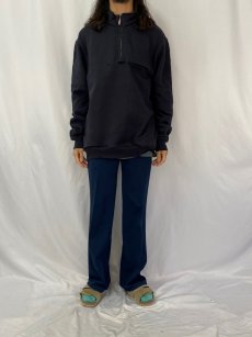 画像2: LIBERTY UNIFORM エルボーパッチ付き ハーフジップスウェット 2XL (2)