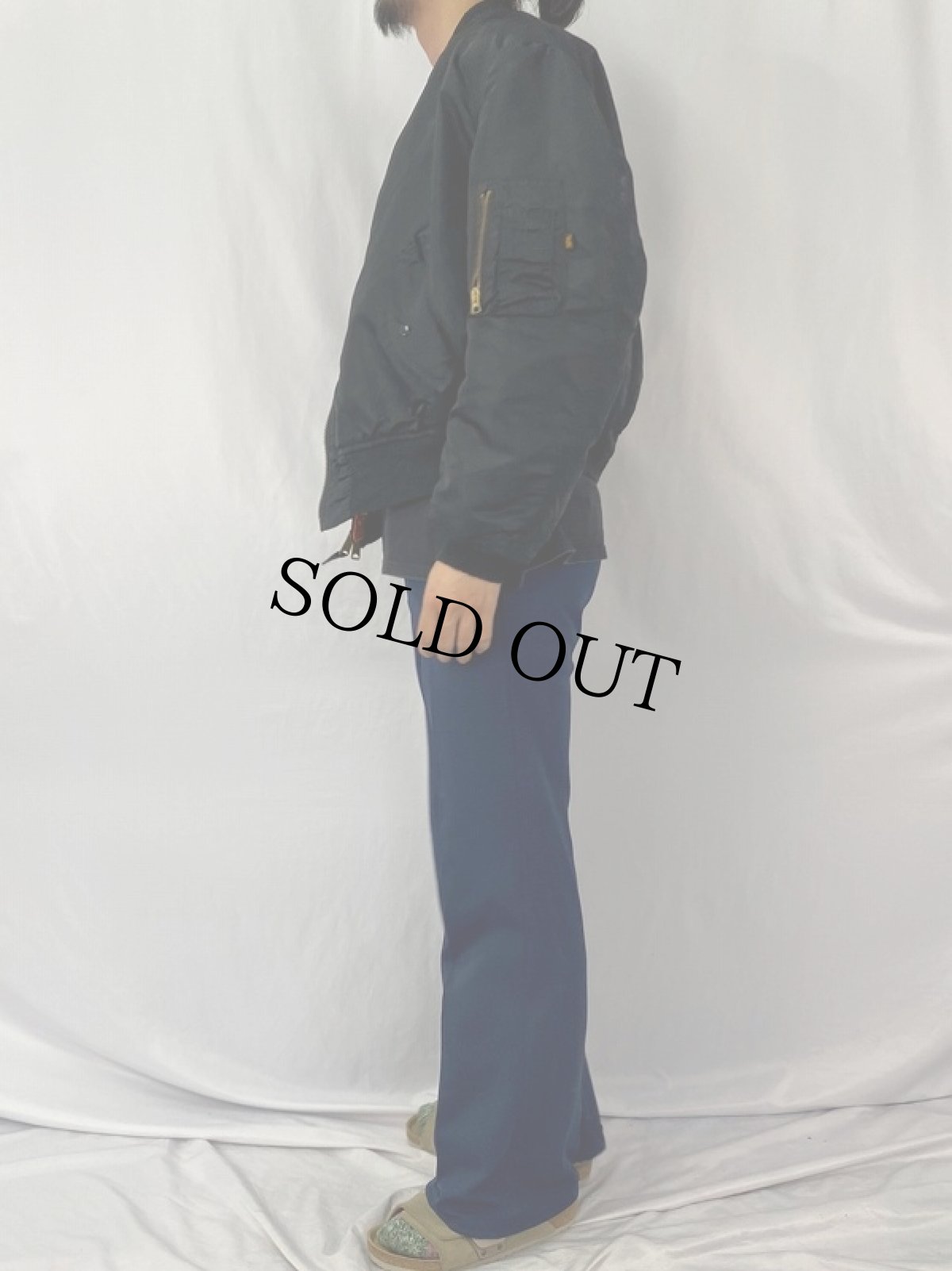 画像4: 民間品 ALPHA INDUSTRIES,INC. MA-1 フライトジャケット X-LARGE (4)