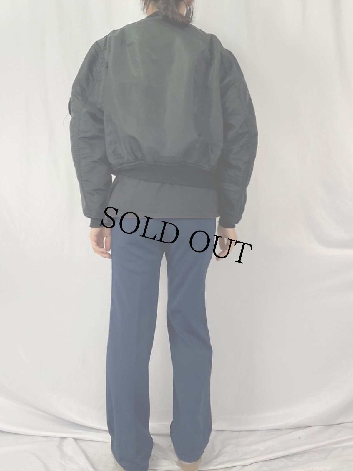 画像5: 民間品 ALPHA INDUSTRIES,INC. MA-1 フライトジャケット LARGE (5)