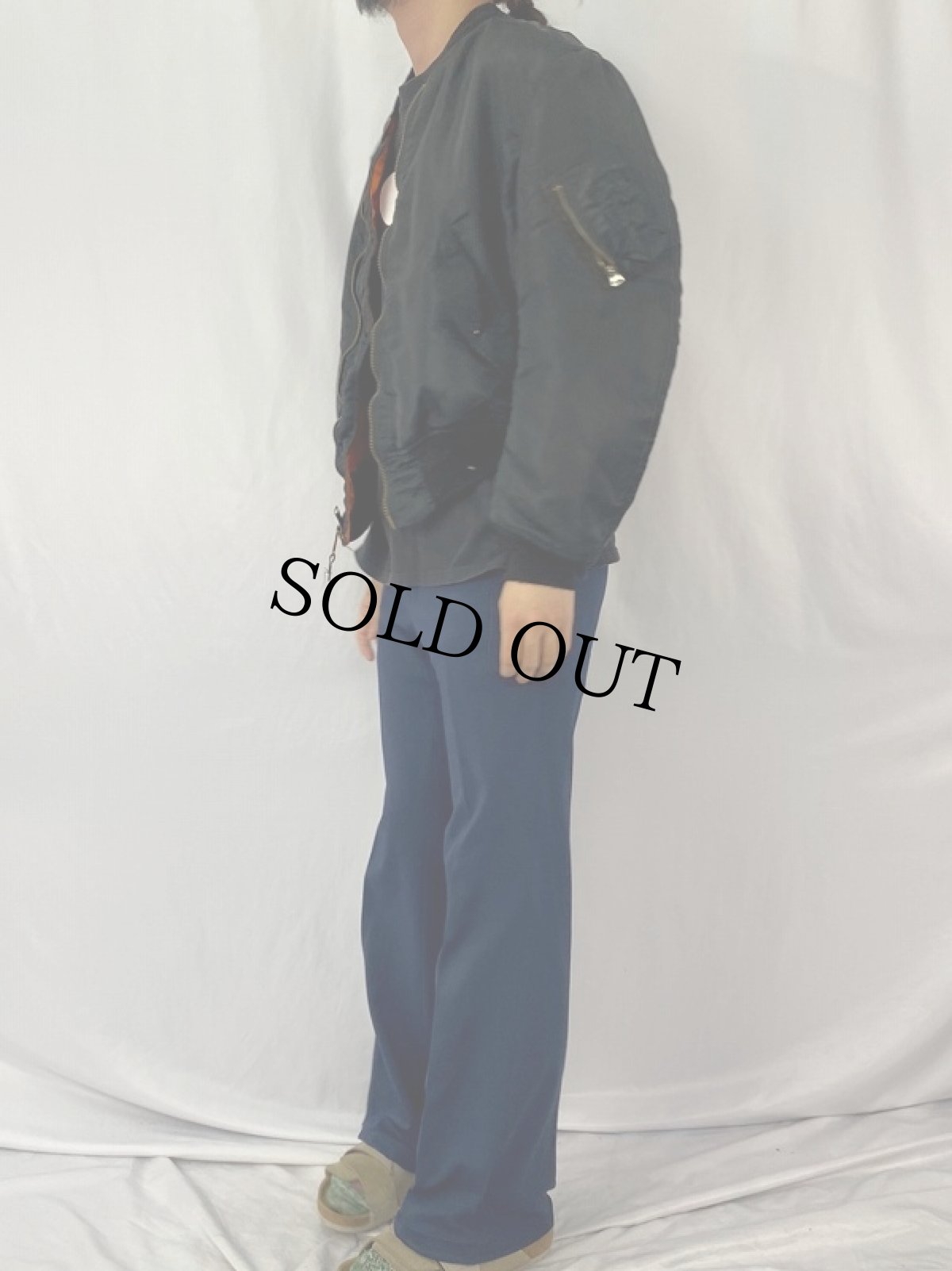 画像4: 民間品 ALPHA INDUSTRIES,INC. MA-1 フライトジャケット LARGE (4)