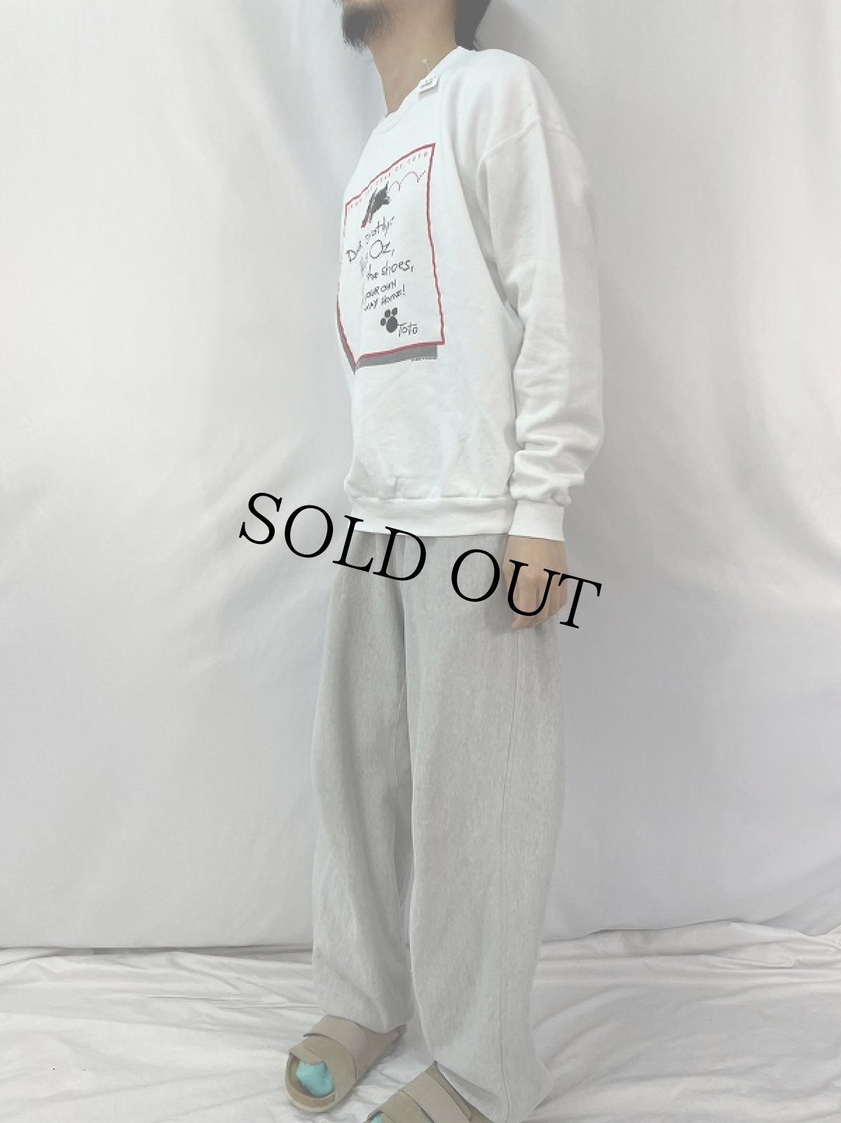 画像3: 90's The Wonderful Wizard of Oz USA製 "FROM THE DESK OF TOTO" プリントスウェット XL (3)