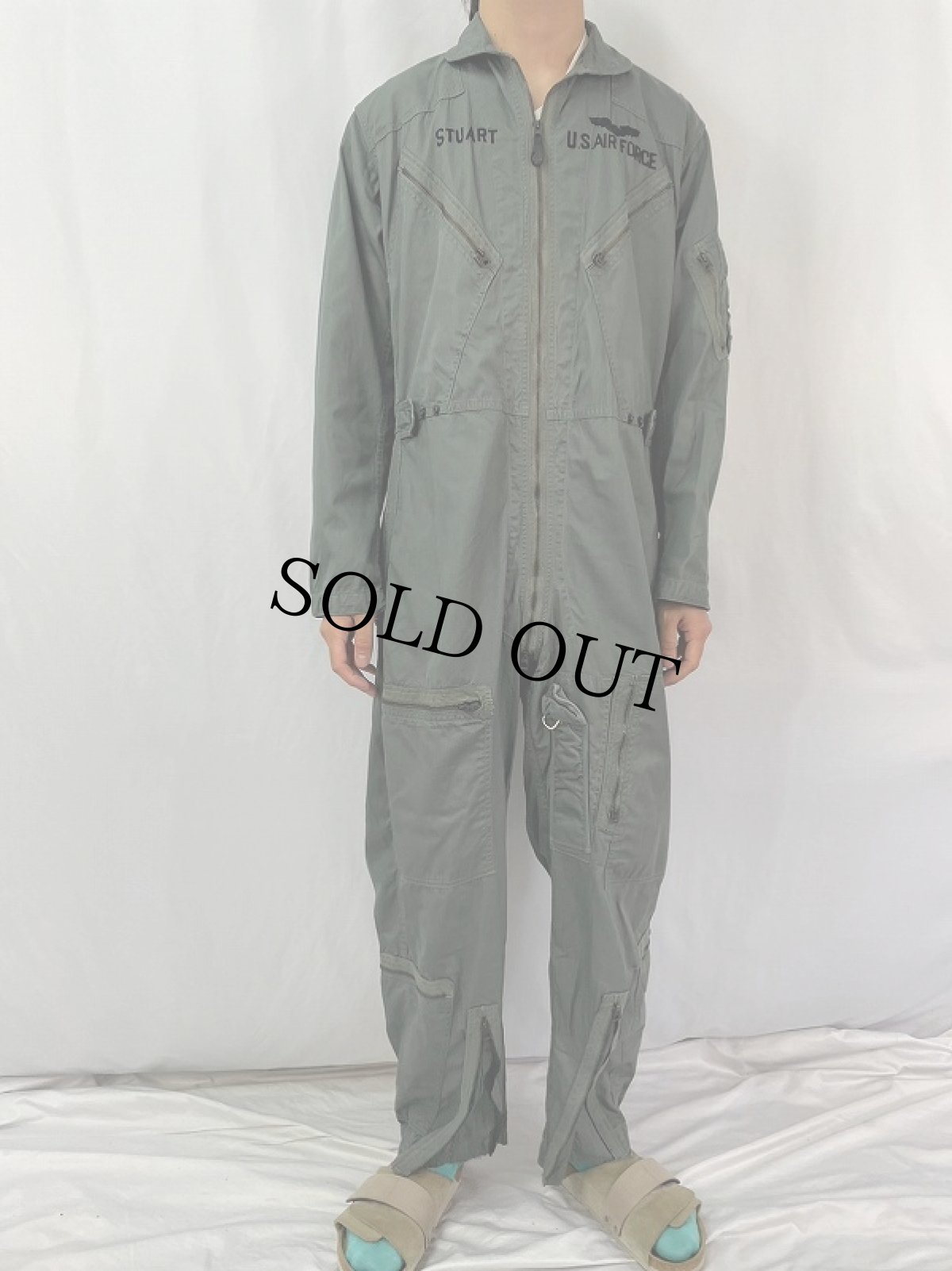 画像2: 60's U.S.AIR FORCE K-2B VERY LIGHT FLYING SUIT MEDIUM-REGULAR (2)