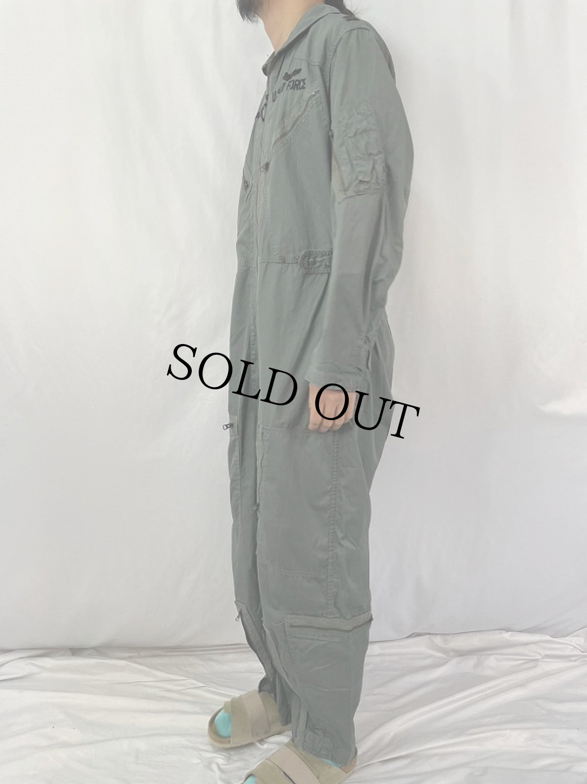 画像3: 60's U.S.AIR FORCE K-2B VERY LIGHT FLYING SUIT MEDIUM-REGULAR (3)