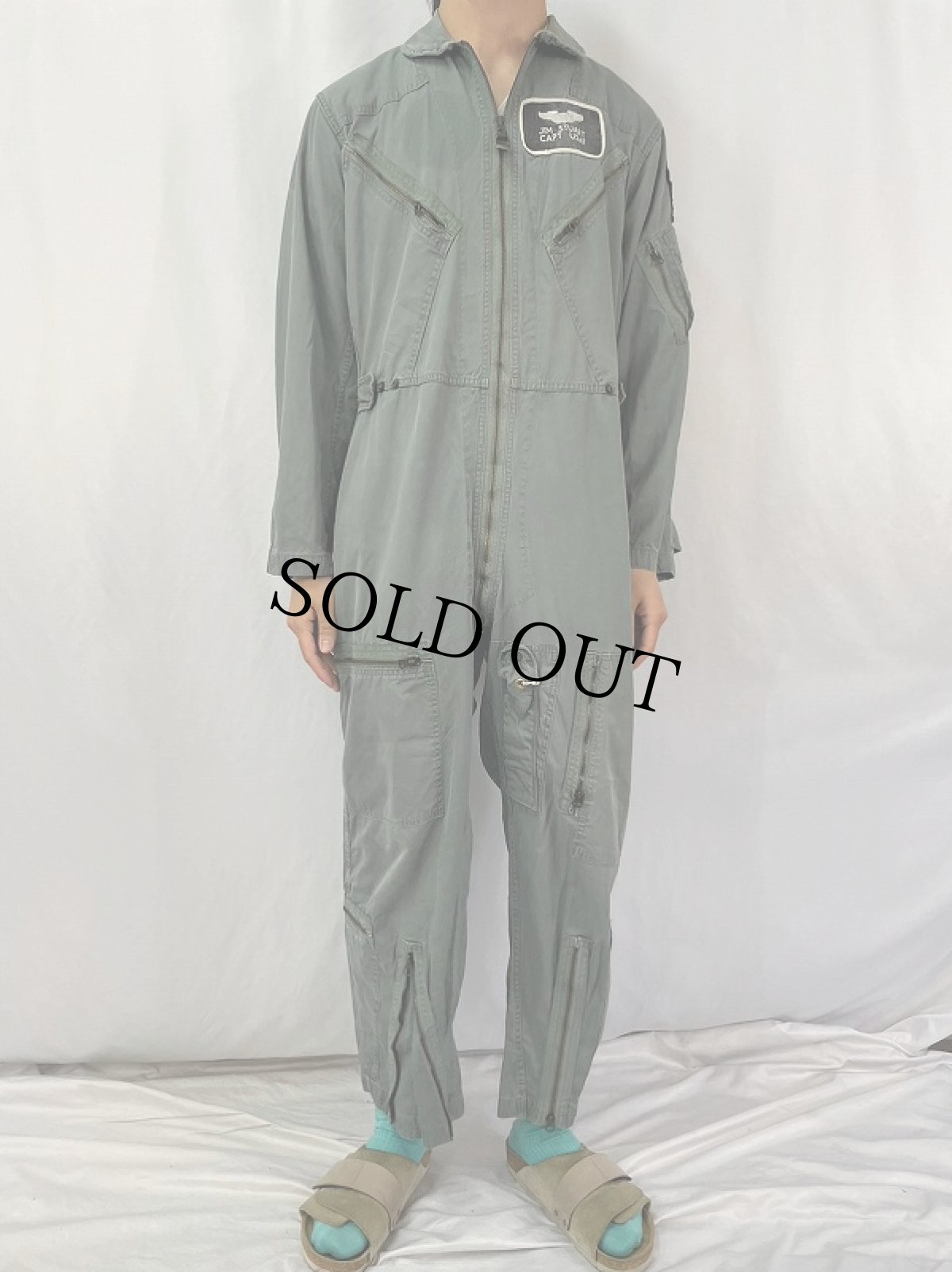 画像2: 60's U.S.AIR FORCE K-2B VERY LIGHT FLYING SUIT MEDIUM-REGULAR (2)