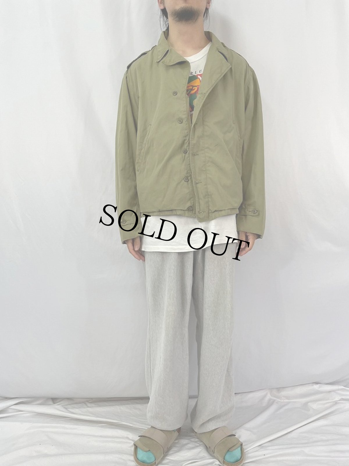 画像2: 40's U.S.ARMY M-41 コの字エンド フィールドジャケット (2)