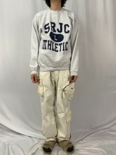 画像2: 90's USA製 "SRJC ATHLETICS" プリントスウェット L (2)