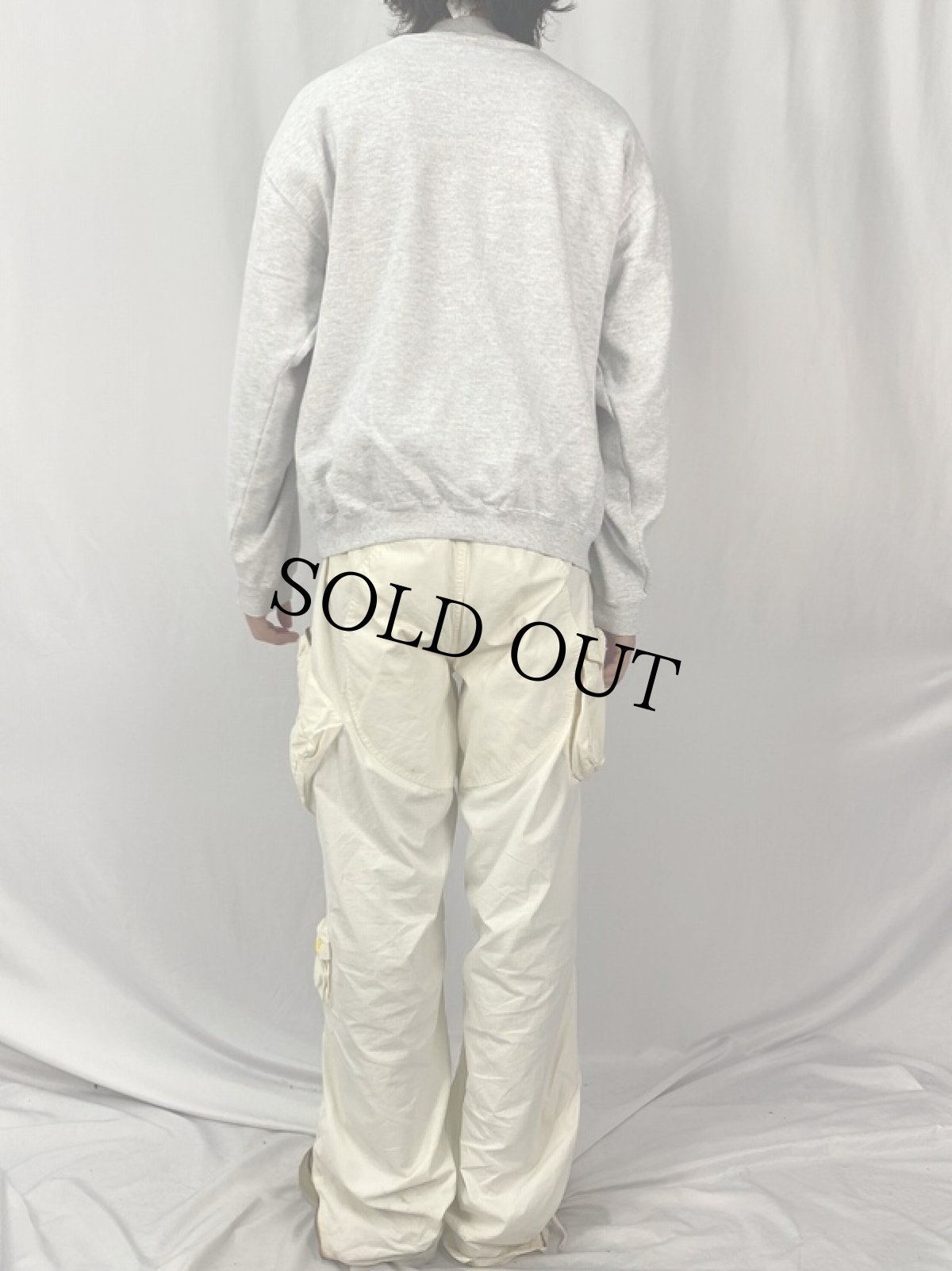 画像4: 90's USA製 "SRJC ATHLETICS" プリントスウェット L (4)