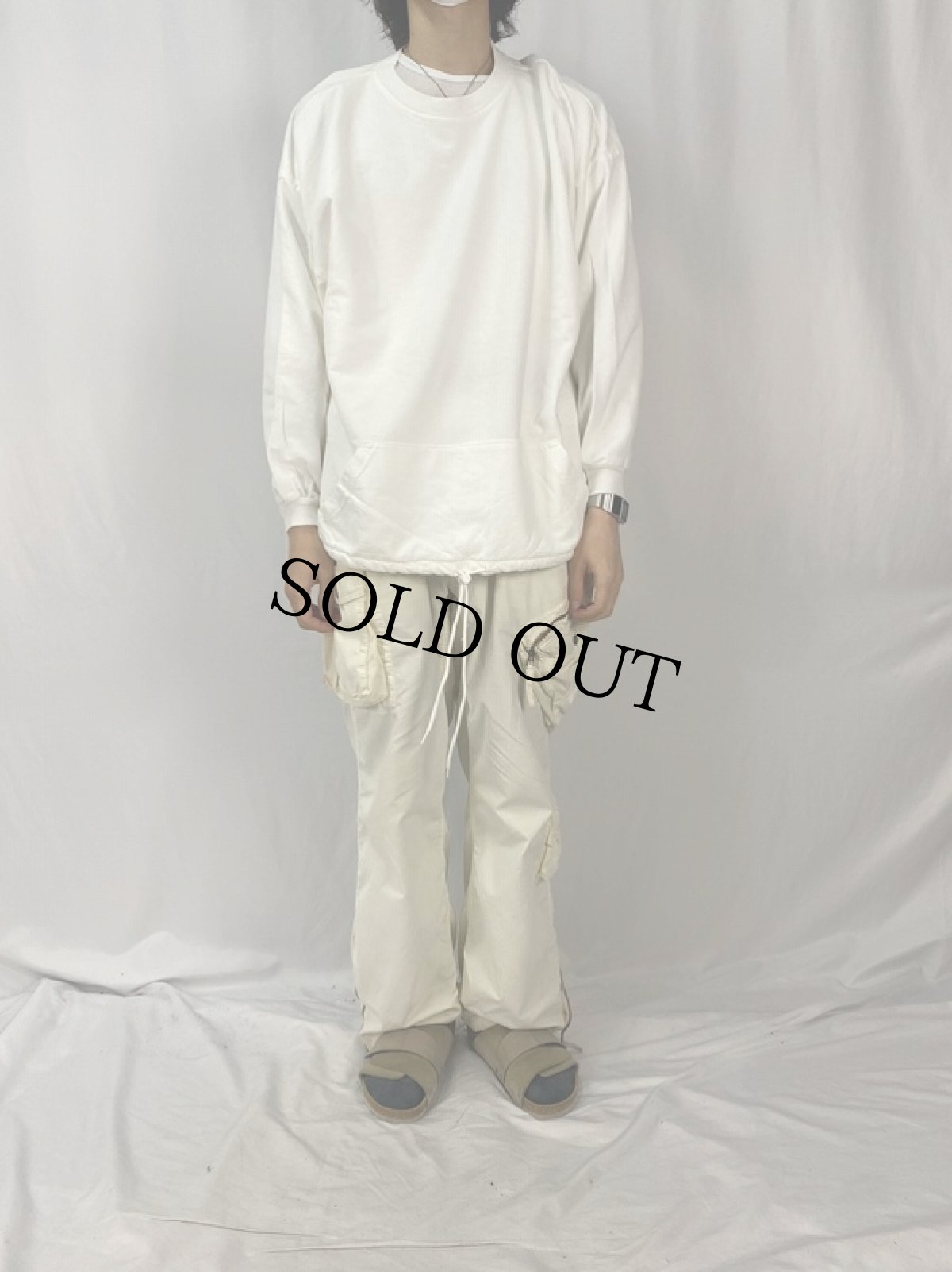 画像2: 80's〜 MODA INT'L USA製 無地 デザインスウェット  (2)