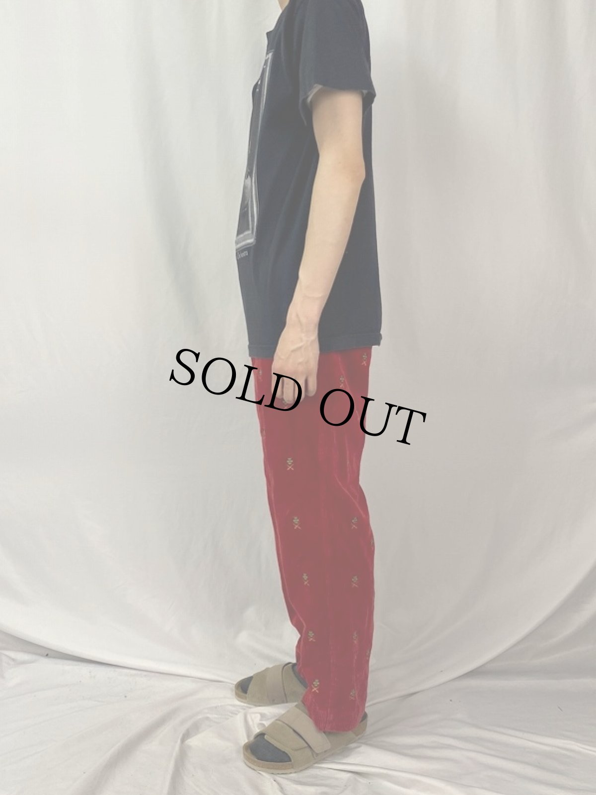 画像3: POLO Ralph Lauren エンブレム柄刺繍 太畝コーデュロイパンツ W33 (3)