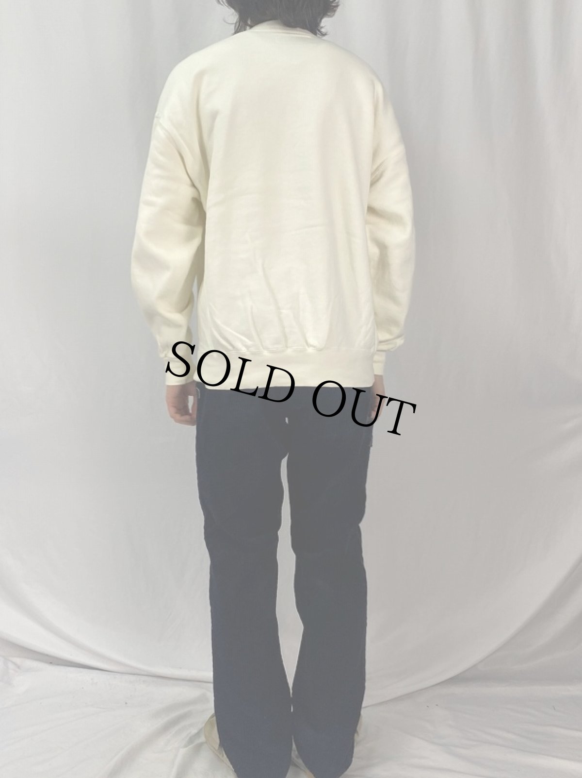 画像4: 90's USA製 "WYOMING" 発泡プリントスウェット XL (4)