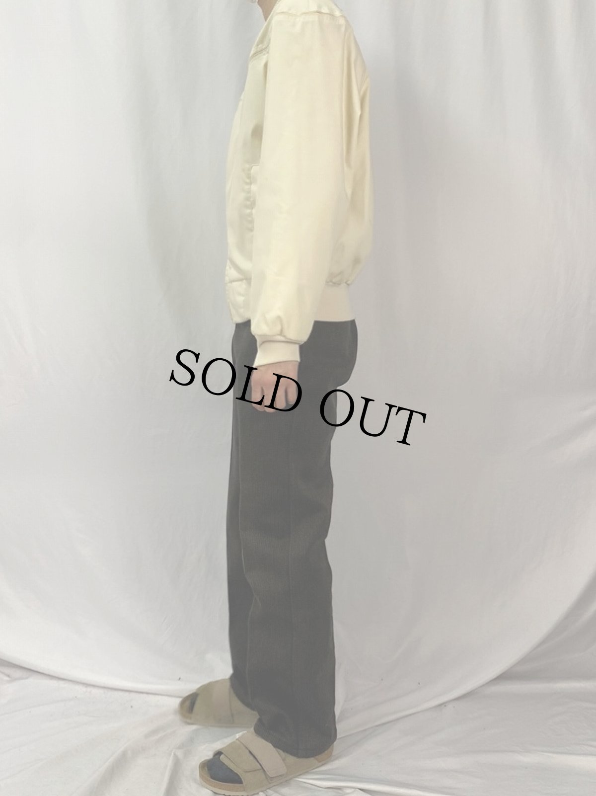 画像3: FRANCE製 "ソルト&ペッパー" コットンピケ ワークパンツ W30 (3)