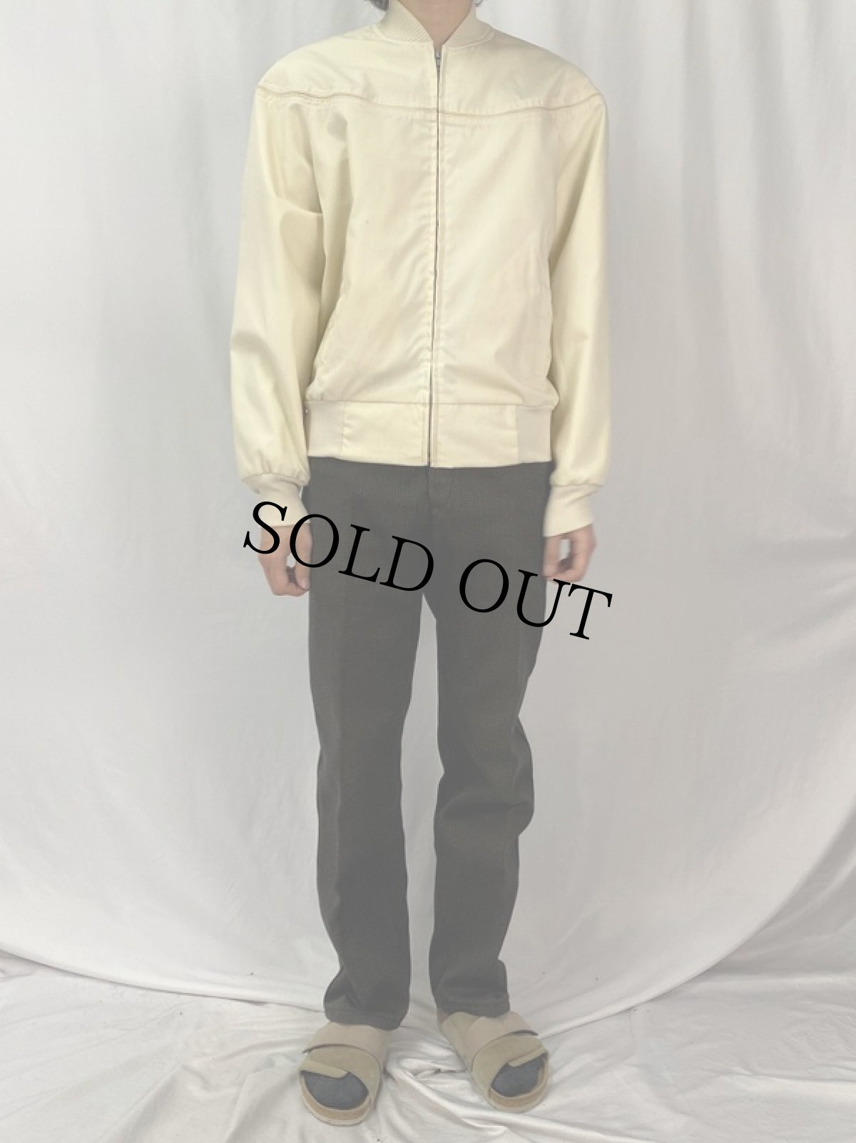 画像2: FRANCE製 "ソルト&ペッパー" コットンピケ ワークパンツ W30 (2)