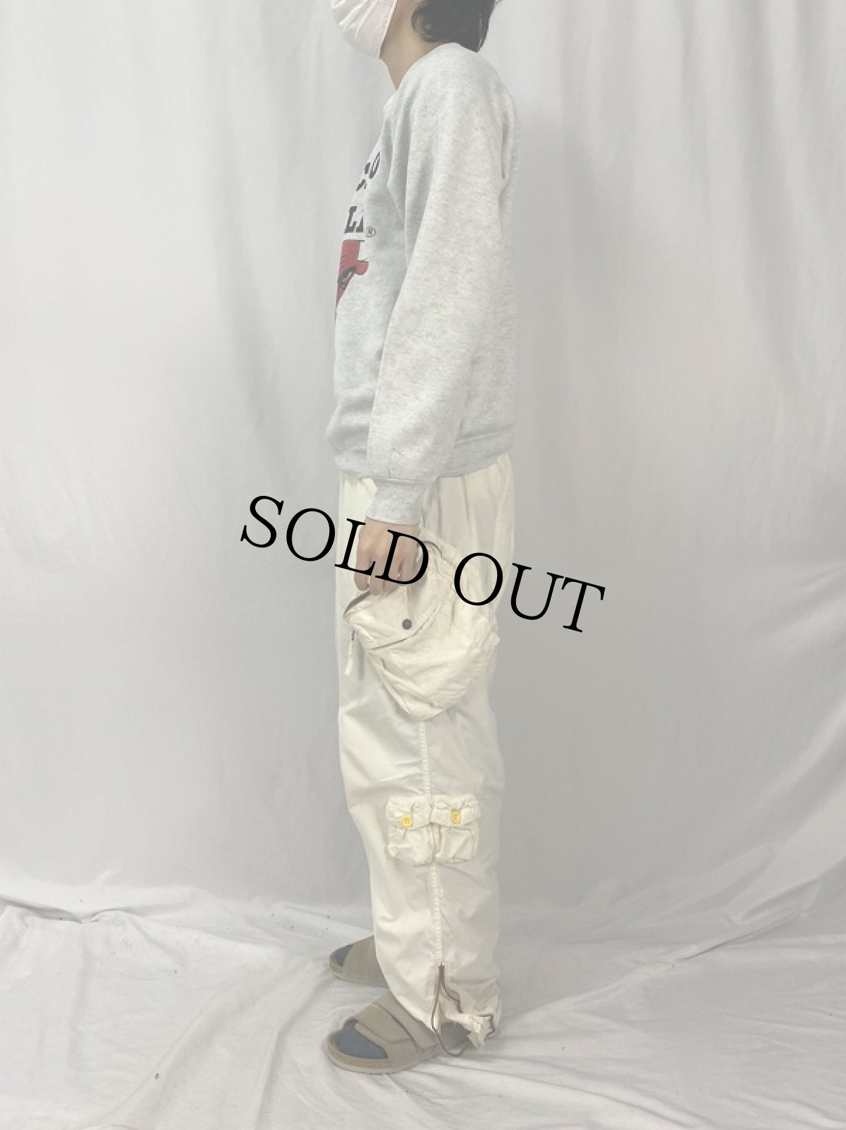 画像3: 90's CHICAGO BULLS USA製 NBAチーム プリントラグランスウェット XL (3)