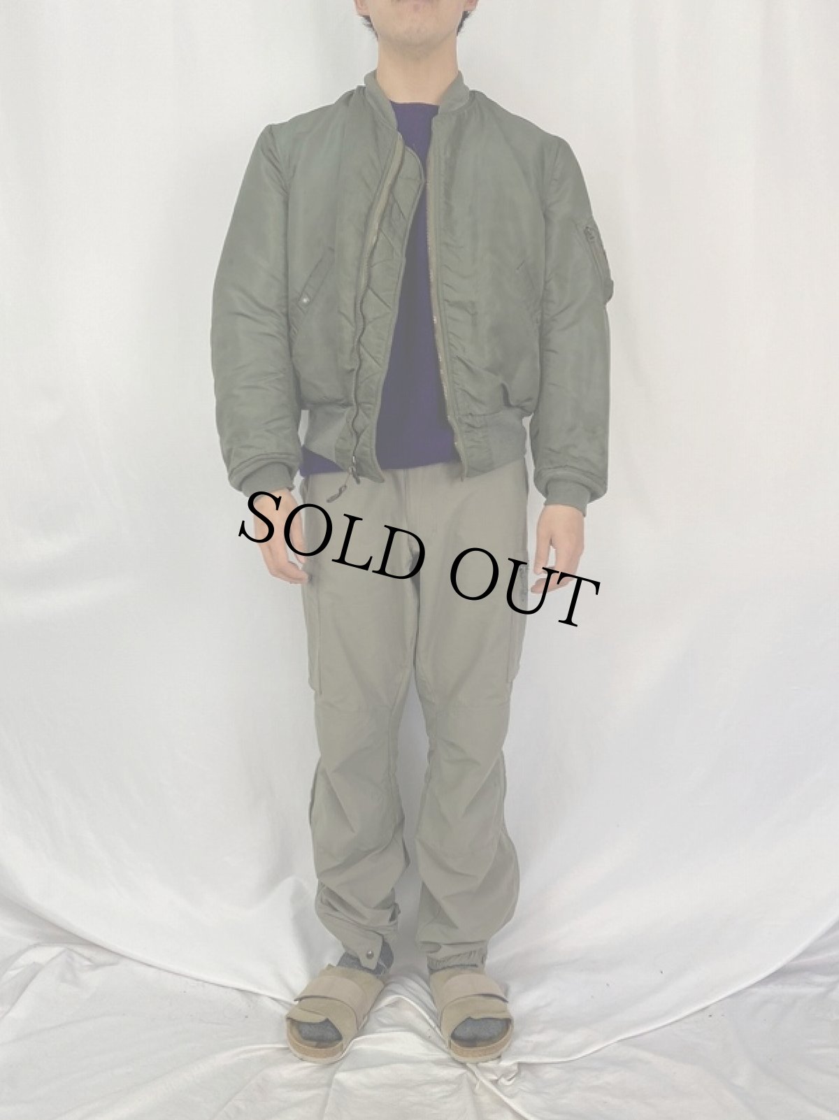 画像3: 60's U.S.AIR FORCE MA-1 D-TYPE フライトジャケット MEDIUM (3)