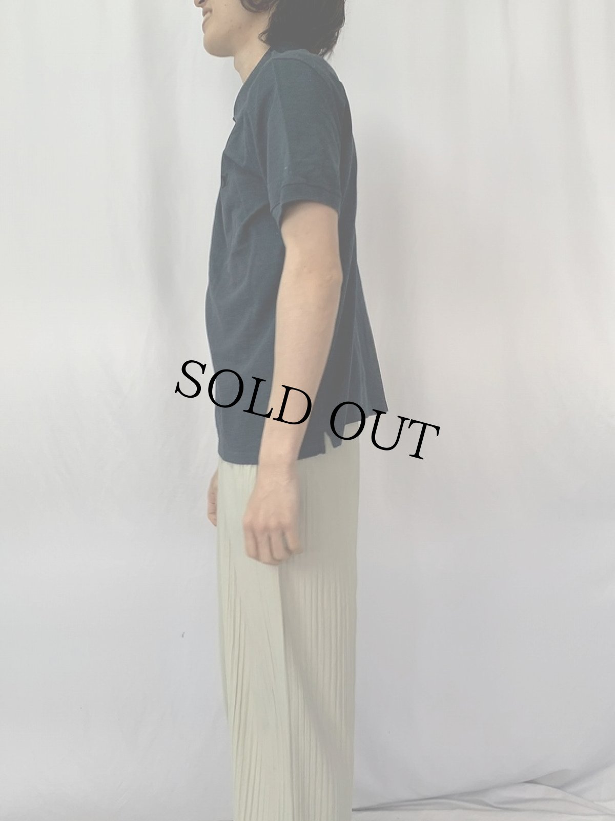 画像3: LOUIS VUITTON ITALY製 ロゴ刺繍 ポロシャツ XL NAVY (3)